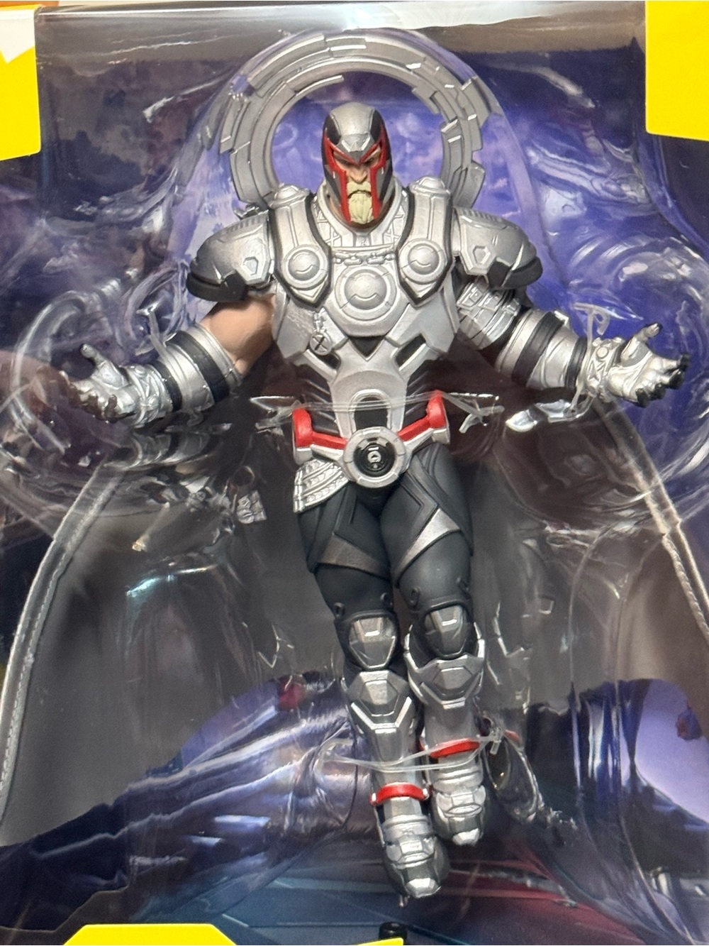 the Marvel Rivals Magneto Action Figure made by McFarlane Toys 7”